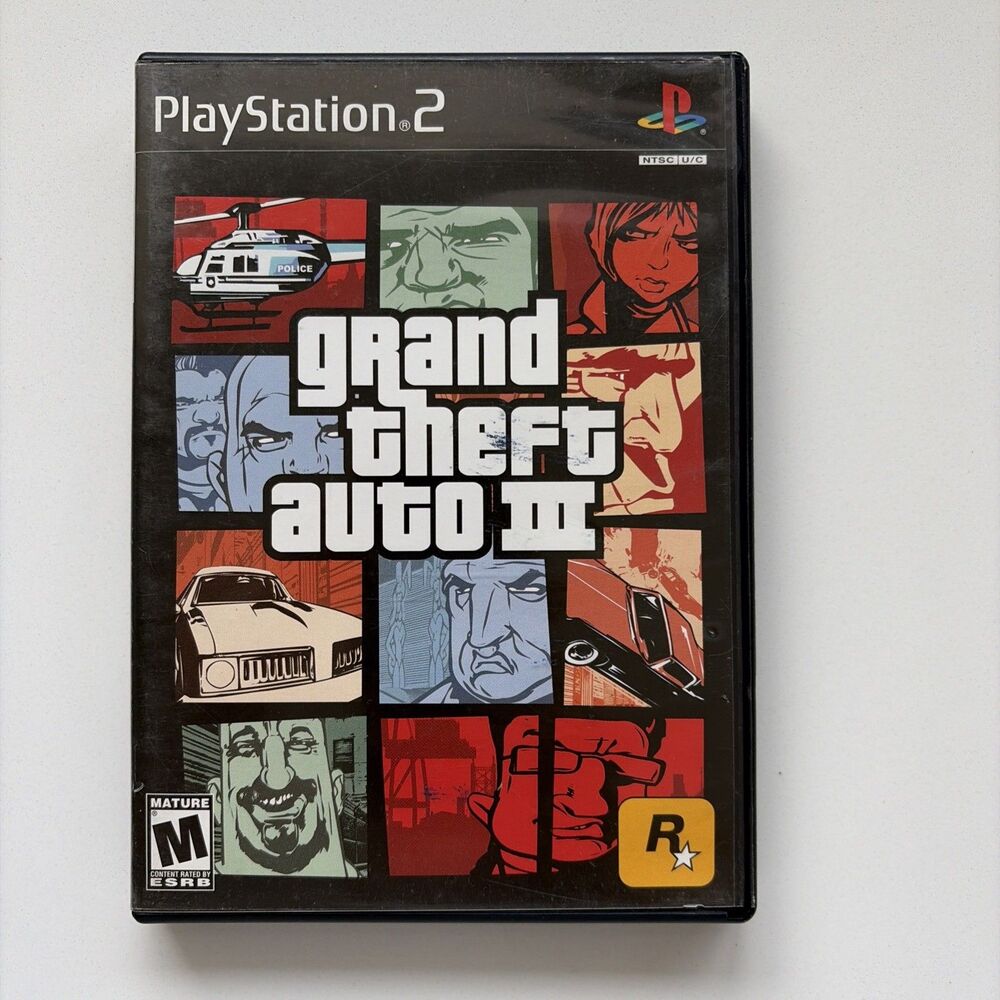 Grand Theft Auto 3 III PlayStation 2 PS2 CIB W Map & Manual Tested